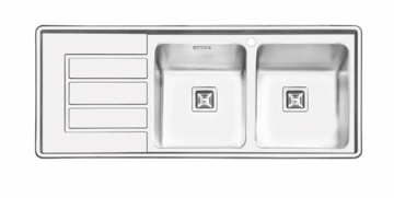 تصویر از سینک ایلیا استیل2083