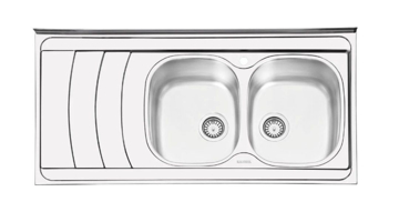 تصویر از سینک ایلیا استیل 1044